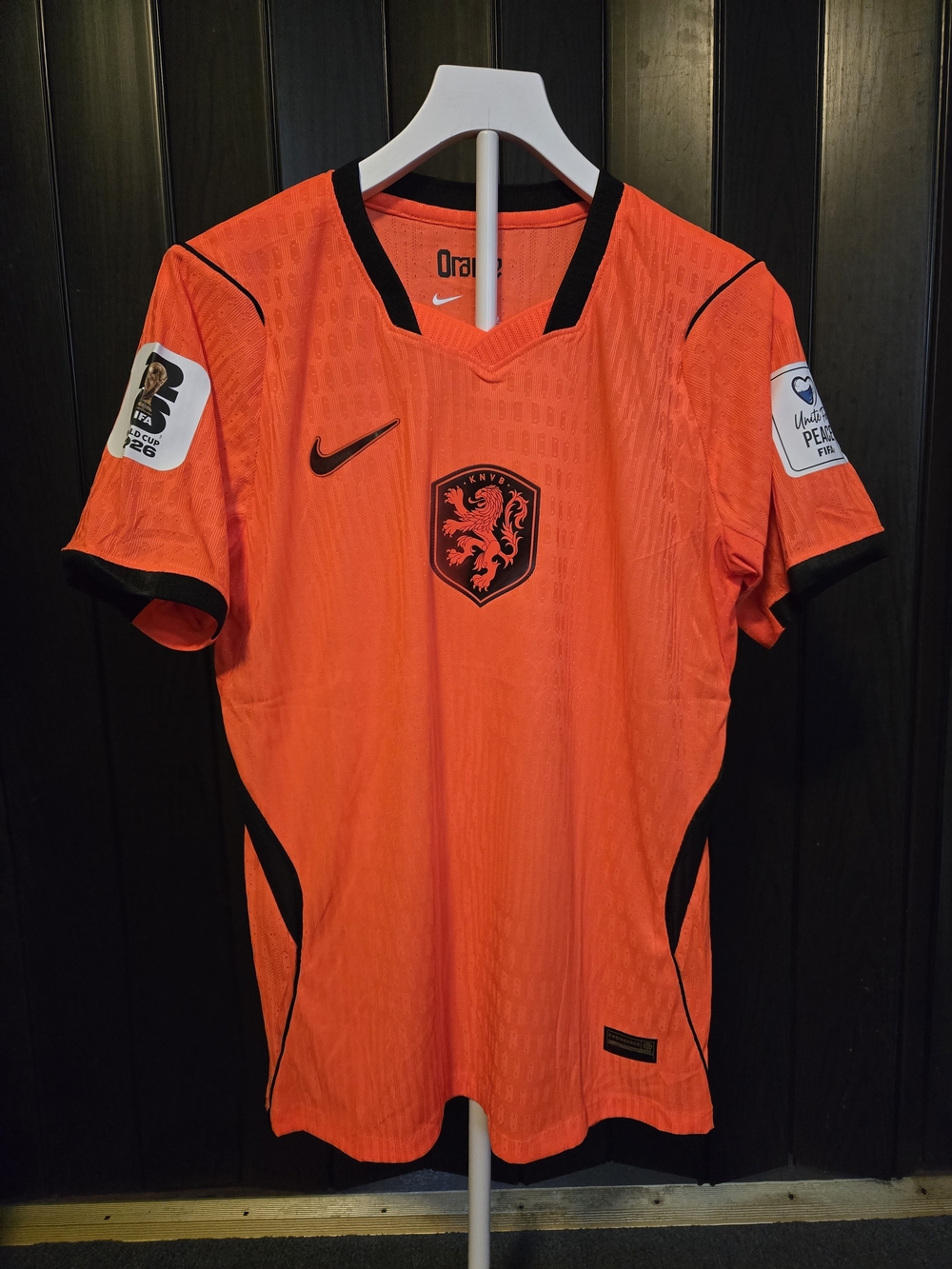 Netherlands Authentic Home SoccerJersey world Cup 2026 With Fifa Patches